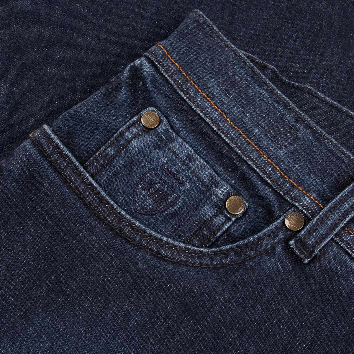 Richard J Brown - Mid Wash 'Milano' Cotton & Cashmere Regular Fit Jeans JEANS Richard J Brown