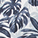 Navy Palm Print Linen-Mix Resort Shirt