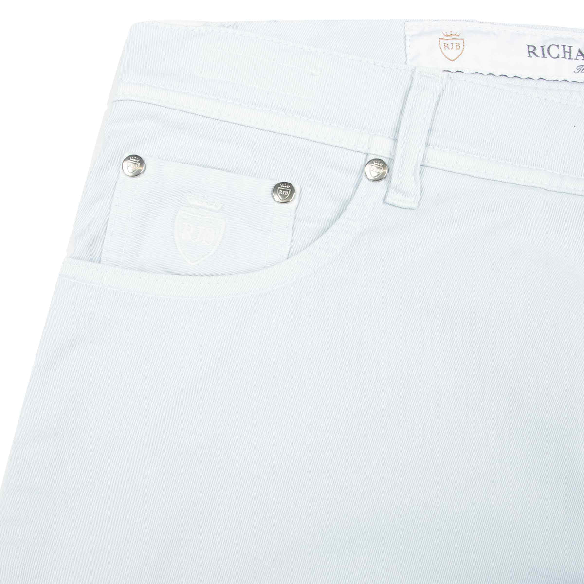 Richard J Brown - Powder Blue 'Milano' Cotton Regular Fit Jeans JEANS Richard J Brown