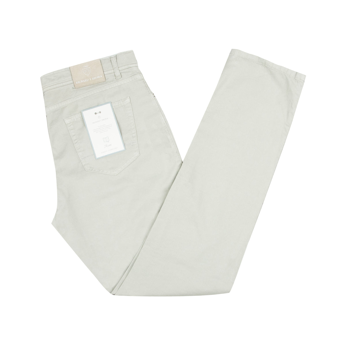 Richard J Brown - Sage Green 'Milano' Cotton Regular Fit Jeans JEANS Richard J Brown
