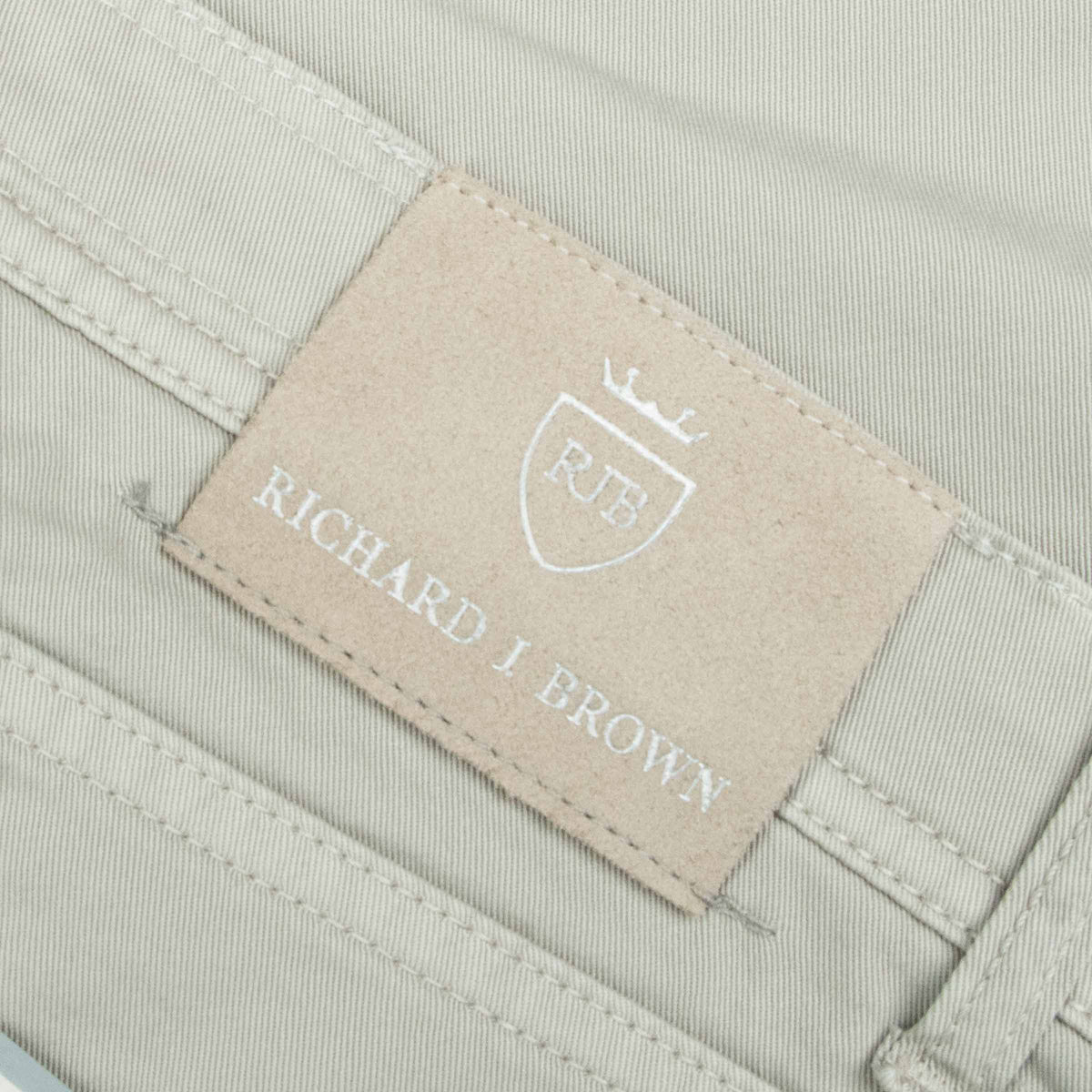 Richard J Brown - Sage Green 'Milano' Cotton Regular Fit Jeans JEANS Richard J Brown