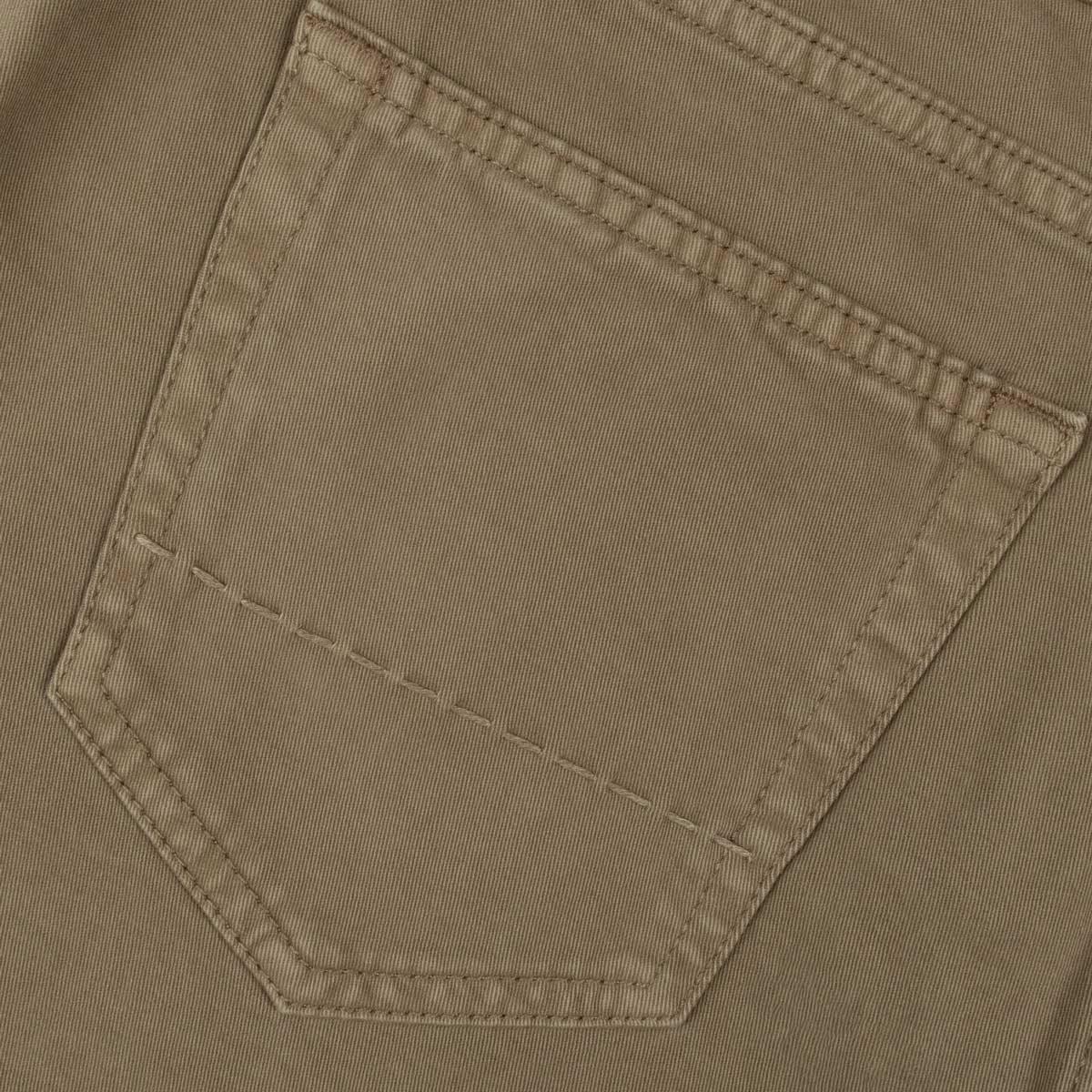 Richard J Brown - Khaki Brown Cotton Cashmere Denim 'Milano' Regular Fit Jeans JEANS Richard J Brown