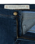 Richard J Brown - Mid Wash Cotton Cashmere Denim 'Milano' Regular Fit Jeans JEANS Richard J Brown