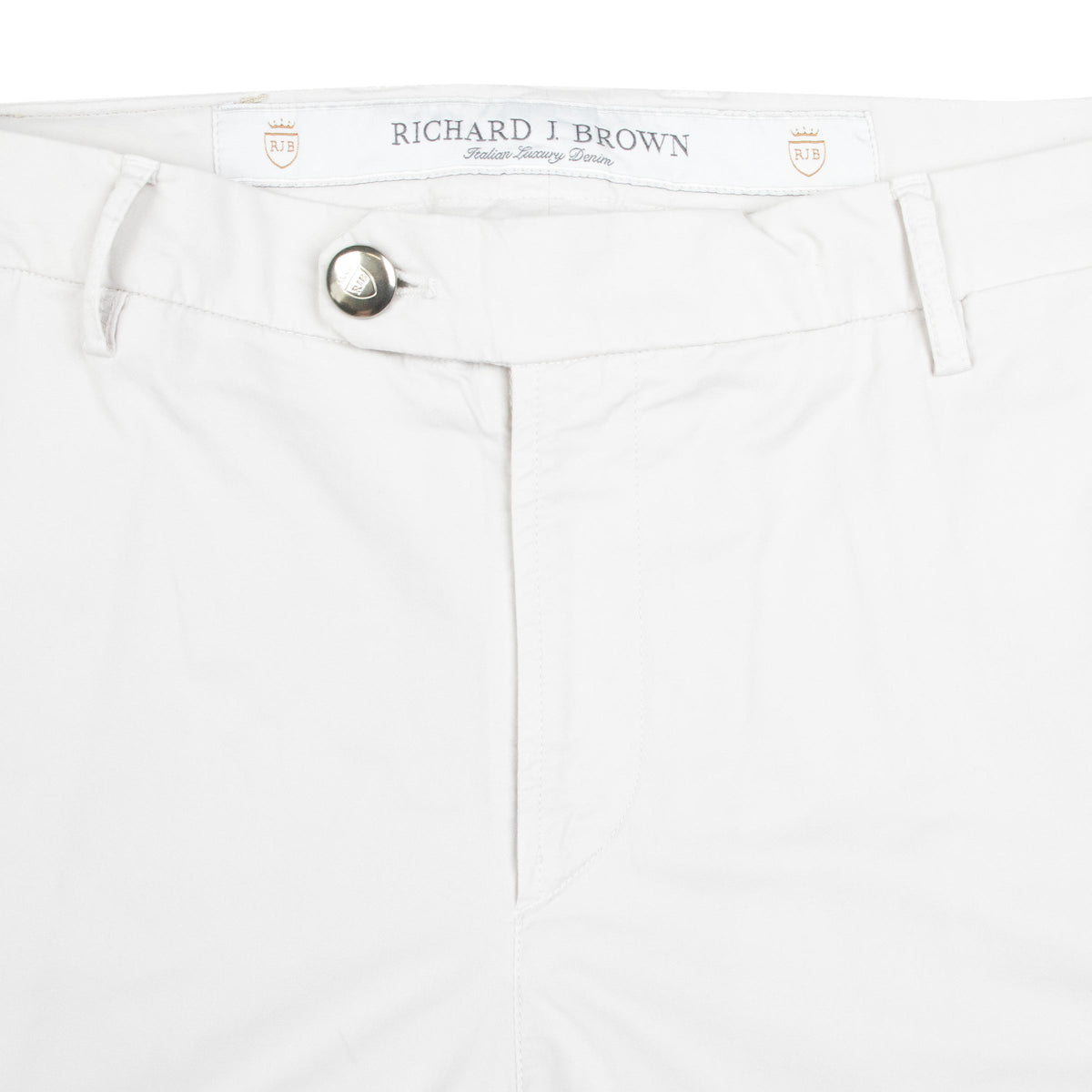 Richard J Brown - Light Grey 'Singapore' Cotton Chinos CASUAL TROUSERS Richard J Brown