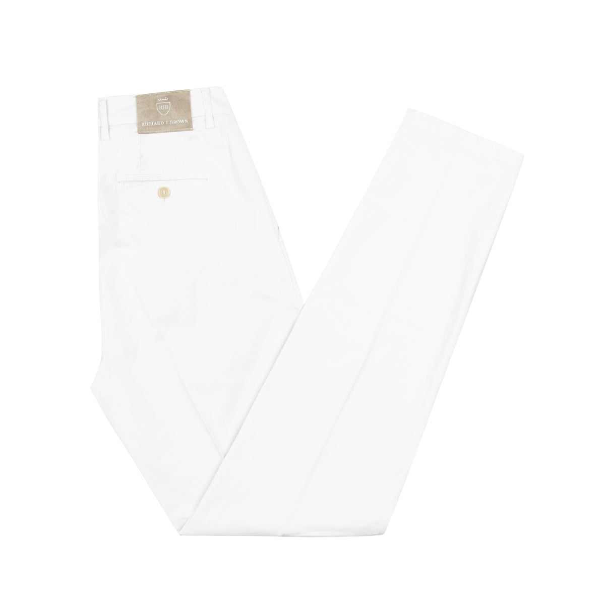 Richard J Brown - Light Grey 'Singapore' Cotton Chinos CASUAL TROUSERS Richard J Brown