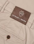 Richard J Brown - Mushroom Brown 'Singapore' Cotton Chinos CASUAL TROUSERS Richard J Brown