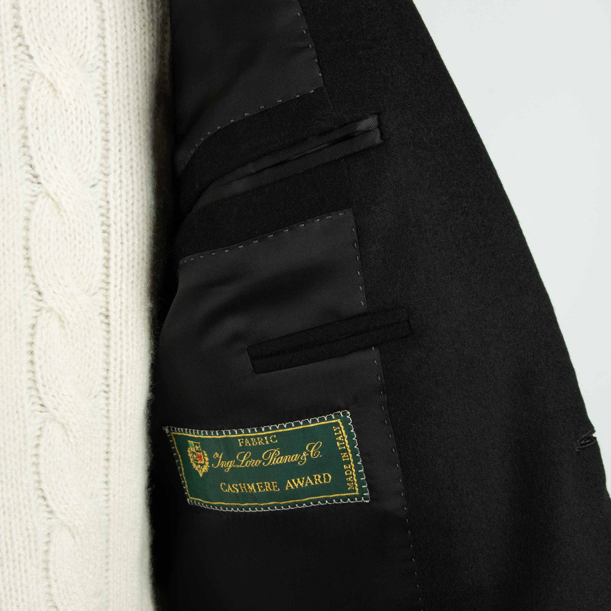 Black Pure Cashmere Blazer crafted In Italy JACKETS Robert Old