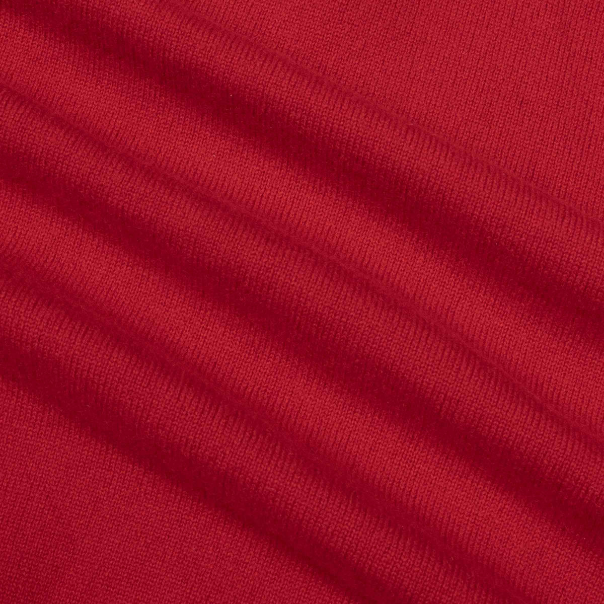 The Oban 3 button long sleeve Cashmere Polo Sweater - Chianti Red CASHMERE Robert Old