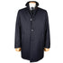 Robert Old - Navy Button Down Coat Crafted with a Loro Piana Green Storm System Wool & Cashmere Fabric OVERCOATS Robert Old