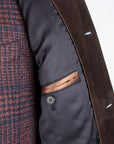 Robert Old - Navy Button Down Coat Crafted with a Loro Piana Green Storm System Wool & Cashmere Fabric OVERCOATS Robert Old