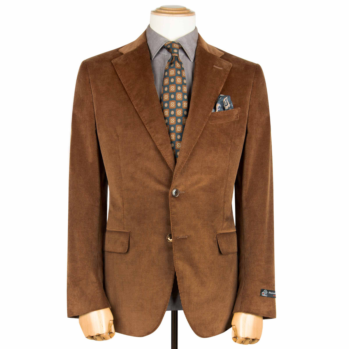 Vintage Vicuna Tan Cotton & Wool Corduroy Jacket Crafted In Italy JACKETS Robert Old
