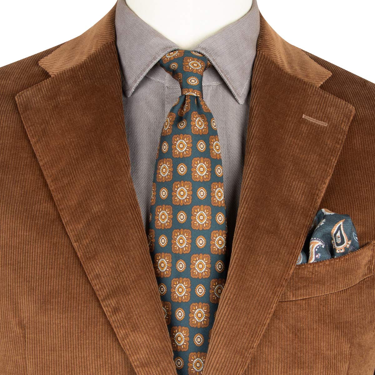 Robert Old - Vintage Vicuna Tan Cotton Corduroy Jacket crafted with Loro Piana Fabric JACKETS Robert Old