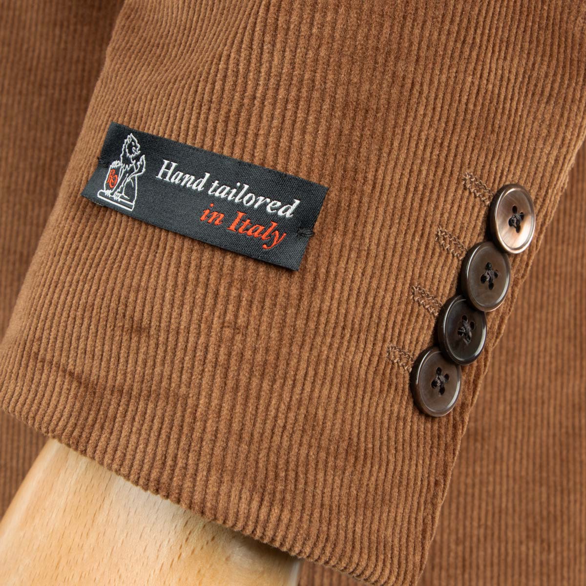 Robert Old - Vintage Vicuna Tan Cotton &amp; Wool Corduroy Jacket Crafted In Italy JACKETS Robert Old