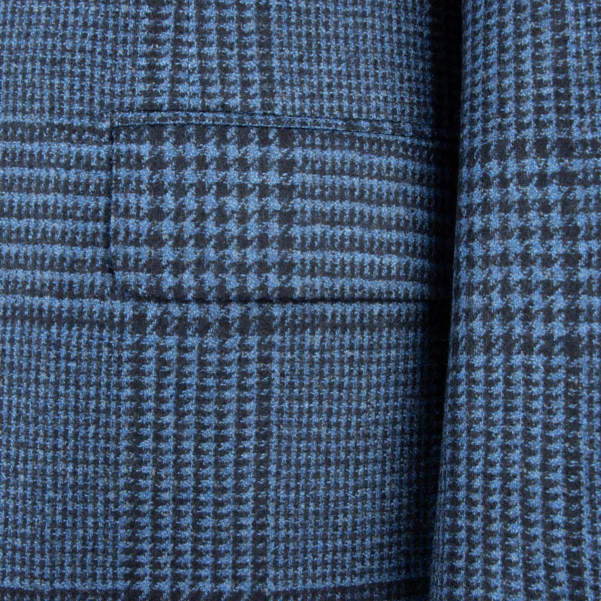 Robert Old - Blue Window Pane Check Wool Jacket JACKETS Robert Old