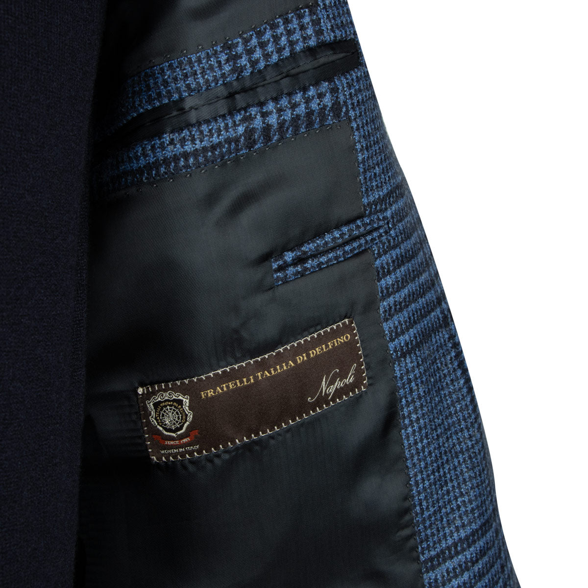 Robert Old - Blue Window Pane Check Wool Jacket JACKETS Robert Old