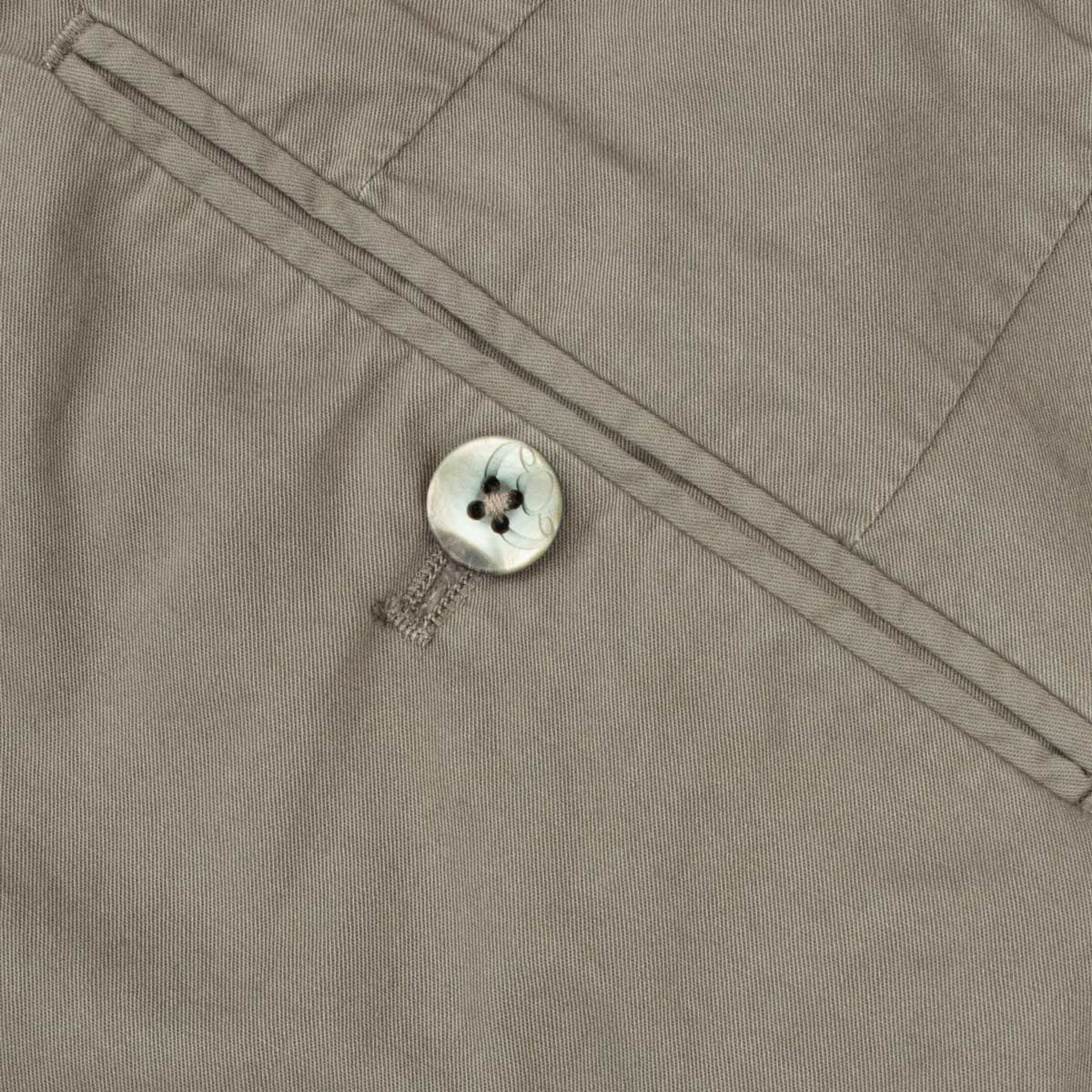 Robert Old - Mud Brown Cotton Linen Stretch Pleat Chino Shorts SHORTS Robert Old
