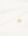 Robert Old - Off White Cotton Linen Stretch Pleat Chino Shorts SHORTS Robert Old