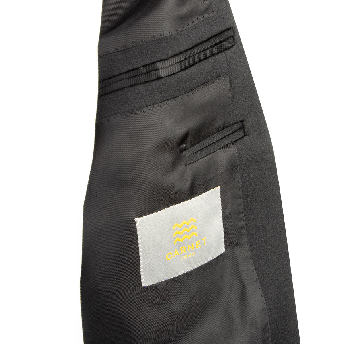 Robert Old - Royal Blue &amp; Black Paisley Wool &amp; Silk Jacquard Tuxedo Jacket JACKETS Robert Old