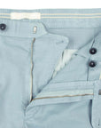 Robert Old - Powder Blue Cotton Linen Stretch Pleat Chino Shorts SHORTS Robert Old