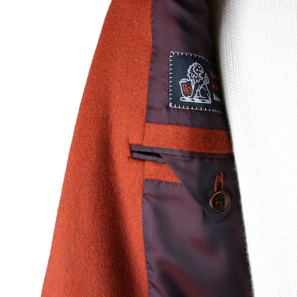 Red Pure Cashmere Italian Blazer JACKETS Robert Old