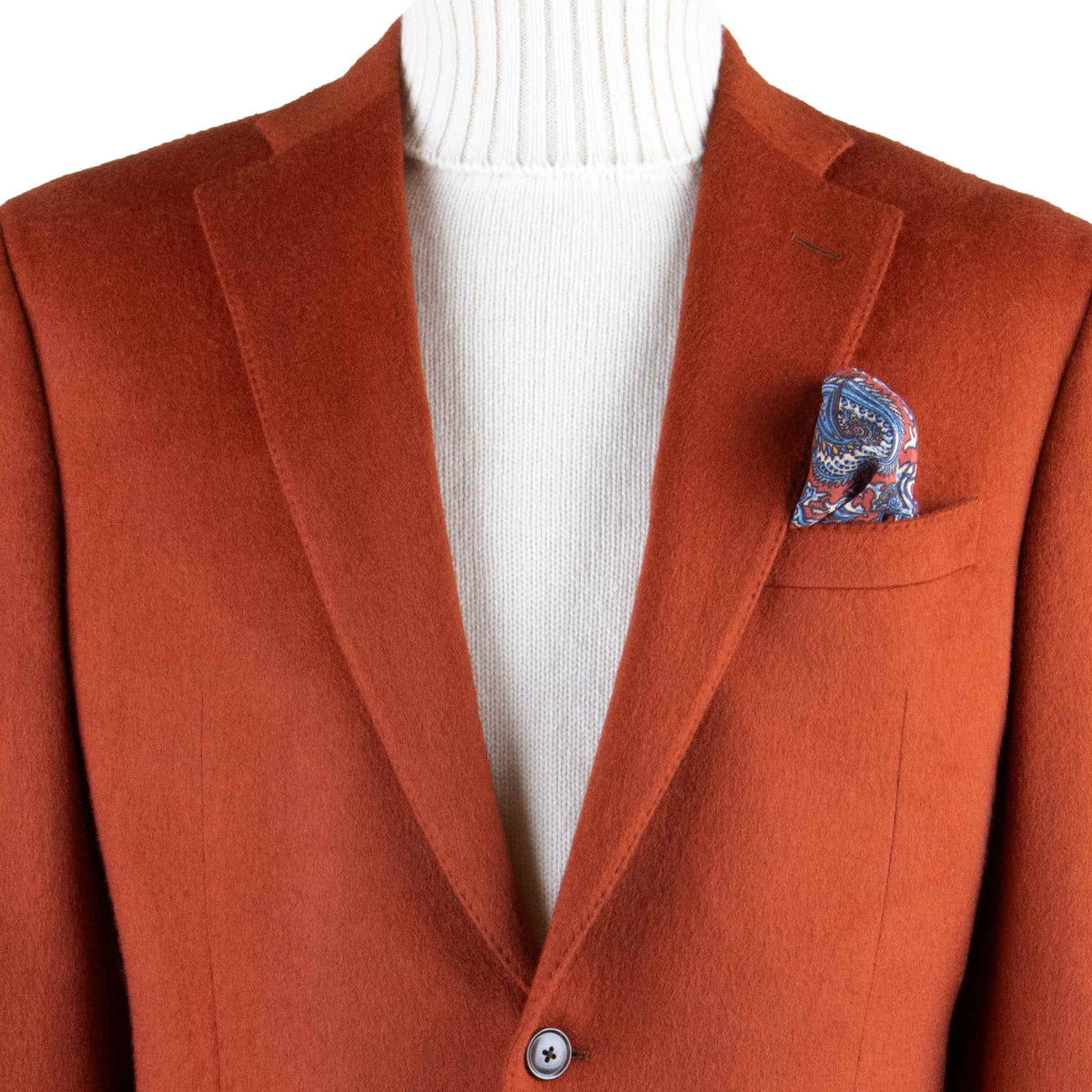 Red Pure Cashmere Italian Blazer JACKETS Robert Old