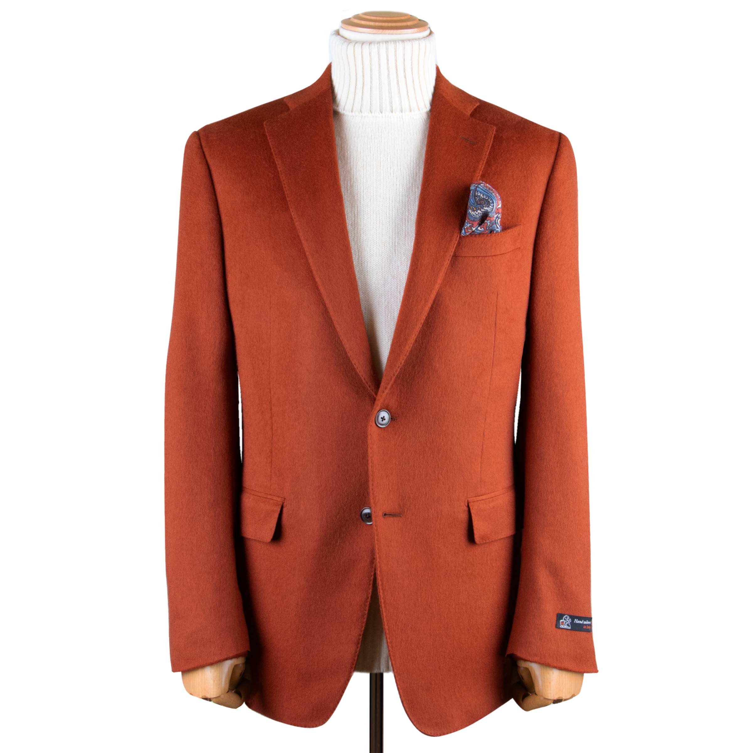 Robert Old - Red Pure Cashmere Italian Blazer JACKETS Robert Old
