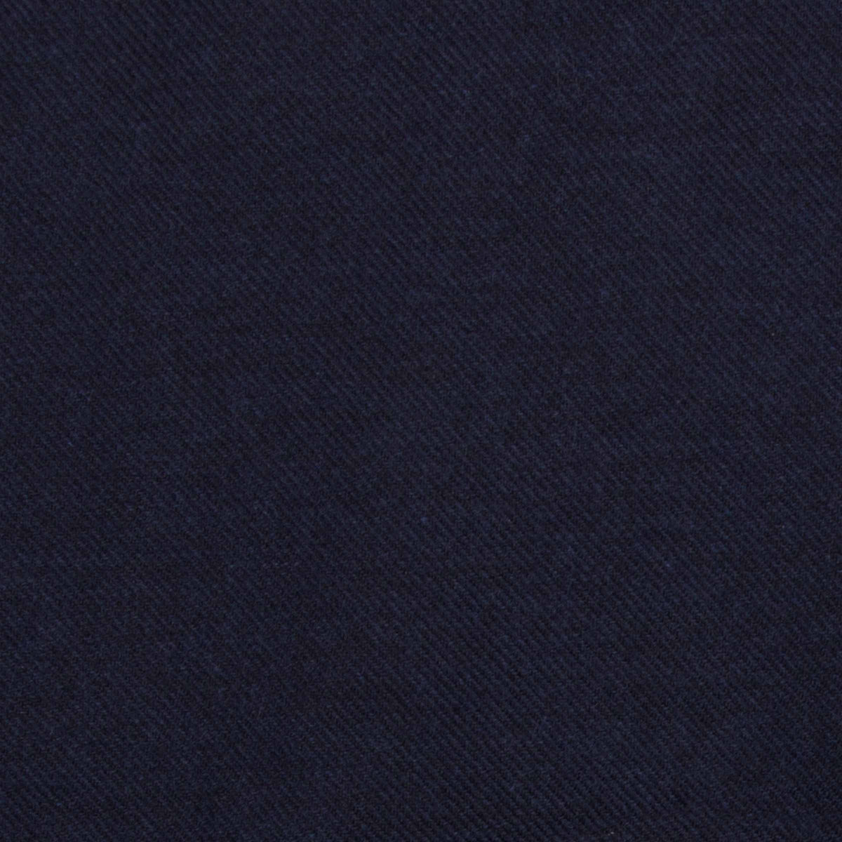 Dark Navy Italian Twill Brushed Cotton Long Sleeve Shirt