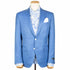 Blue Wool, Silk, & Linen Herringbone Jacket JACKETS Robert Old