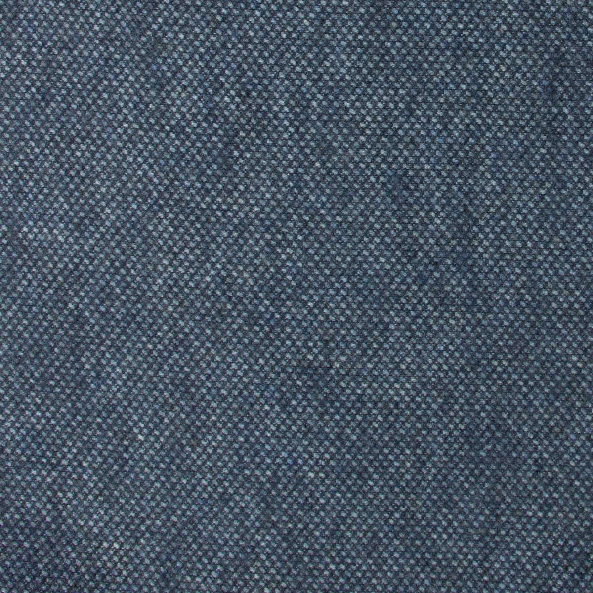 Denim Blue Birdseye Knit Italian Brushed Cotton Long Sleeve Shirt