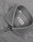 Grey Birdseye Knit Italian Brushed Cotton Long Sleeve Shirt