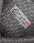 Grey Birdseye Knit Italian Brushed Cotton Long Sleeve Shirt