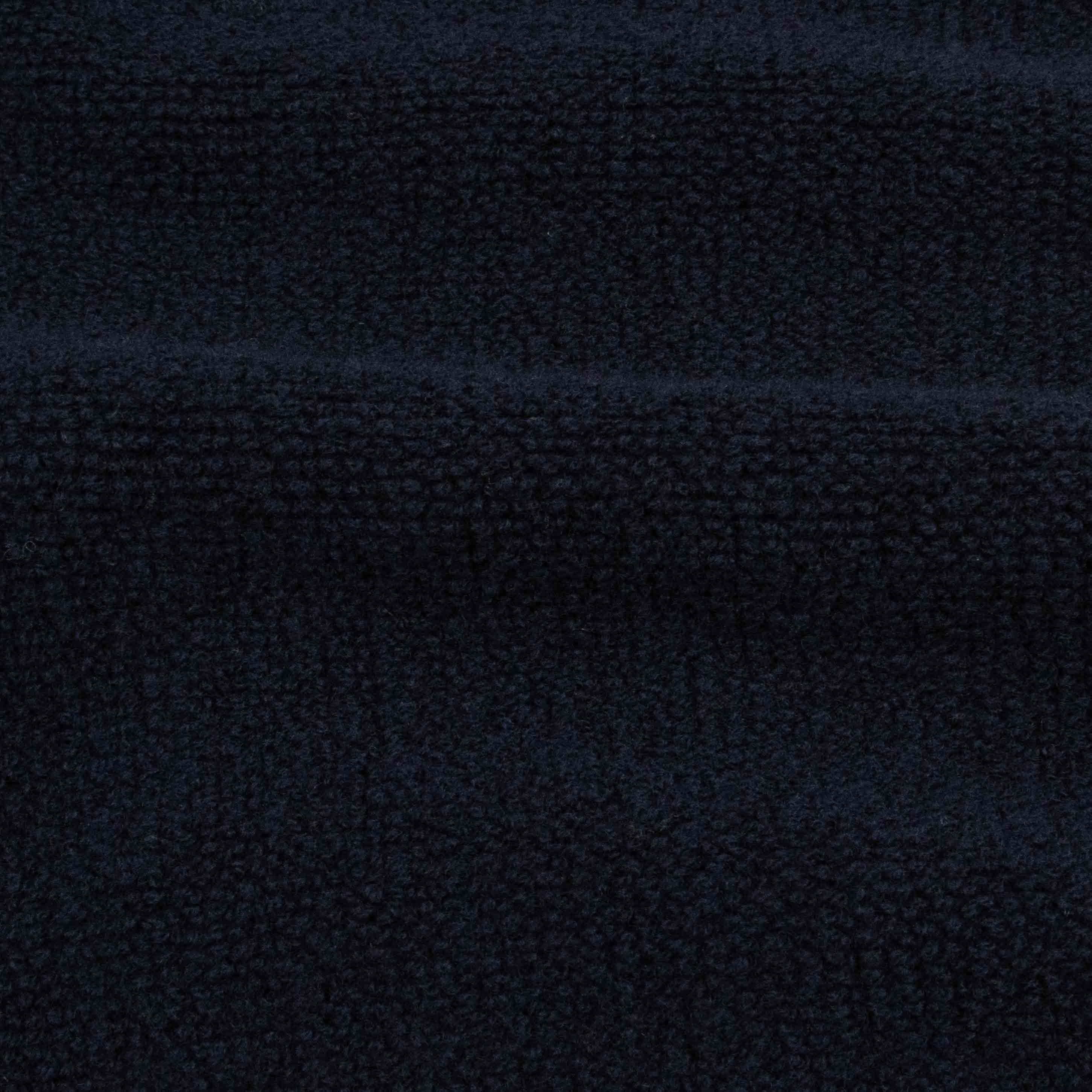 Robert Old - Navy Wool &amp; Cashmere Bouclé Zip Bomber Cardigan KNITWEAR Robert Old