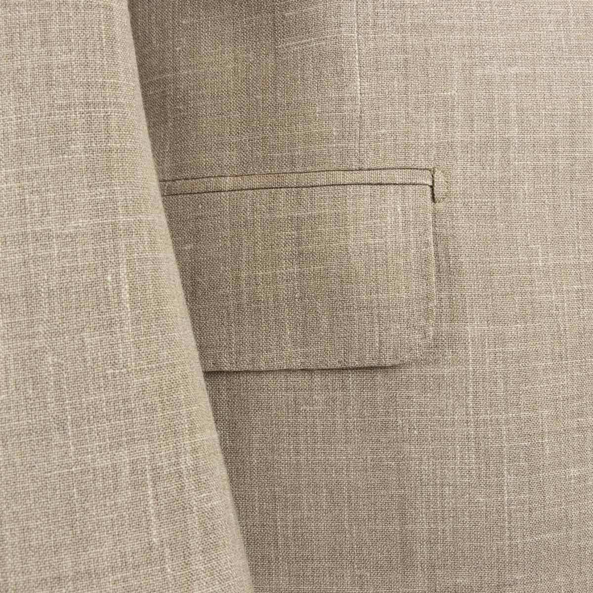 Robert Old - Beige Super 130's Wool, Silk and Linen Suit Crafted in Italy SUITS Robert Old
