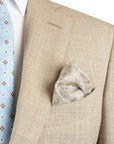Robert Old - Beige Super 130's Wool, Silk and Linen Suit Crafted in Italy SUITS Robert Old