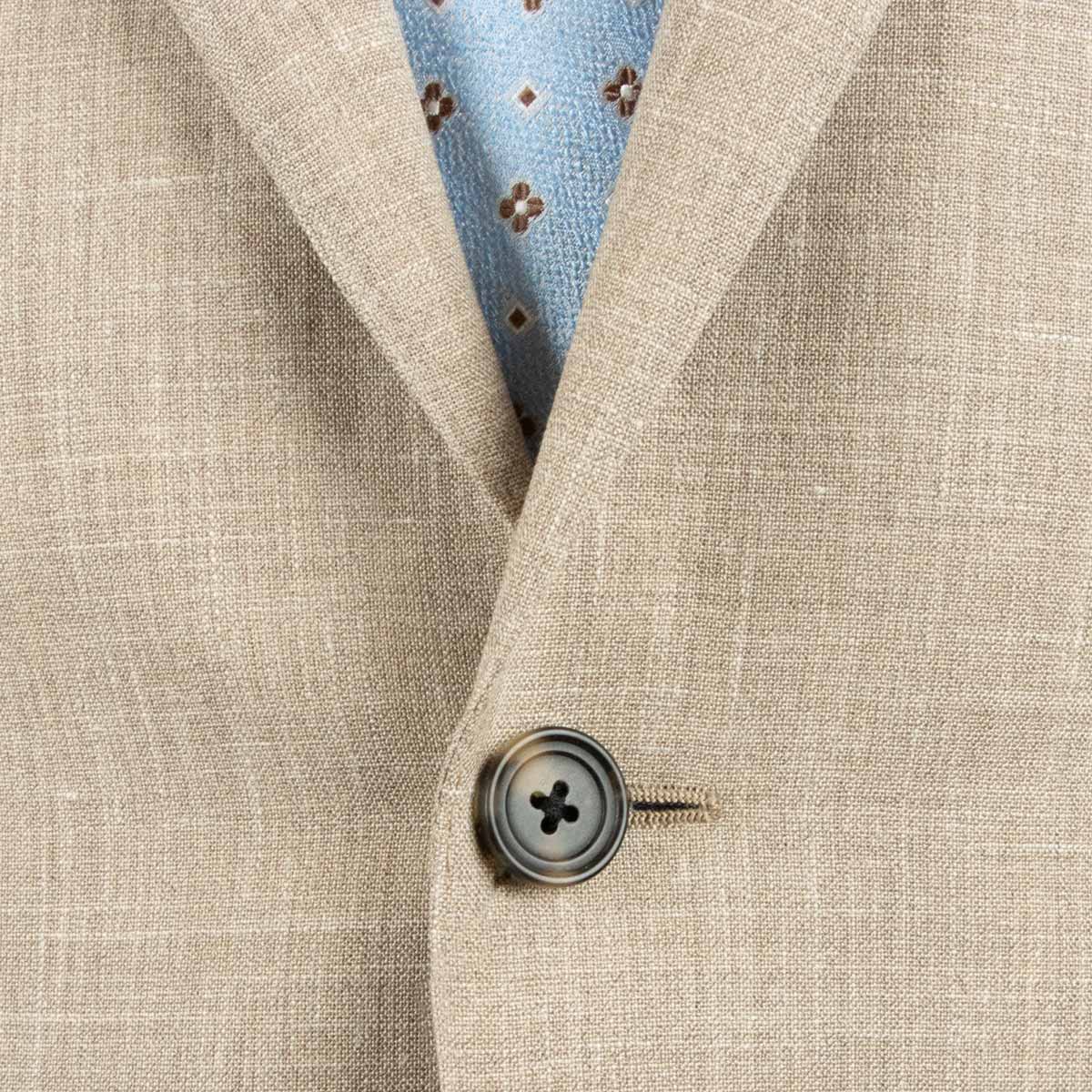 Robert Old - Beige Super 130's Wool, Silk and Linen Suit Crafted in Italy SUITS Robert Old