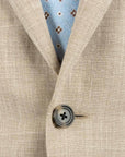 Robert Old - Beige Super 130's Wool, Silk and Linen Suit Crafted in Italy SUITS Robert Old