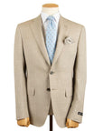 Robert Old - Beige Super 130's Wool, Silk and Linen Suit Crafted in Italy SUITS Robert Old