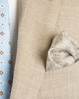 Robert Old - Beige Super 130's Wool, Silk and Linen Suit Crafted in Italy SUITS Robert Old