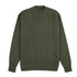 Robert Old - Serpentine Green Rothesay 4ply Cable Crew Cashmere Sweater CASHMERE Robert Old