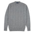 Robert Old - Flannel Rothesay 4ply Cable Crew Cashmere Sweater CASHMERE Robert Old
