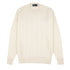 Robert Old - White Undyed Rothesay 4ply Cable Crew Cashmere Sweater CASHMERE Robert Old