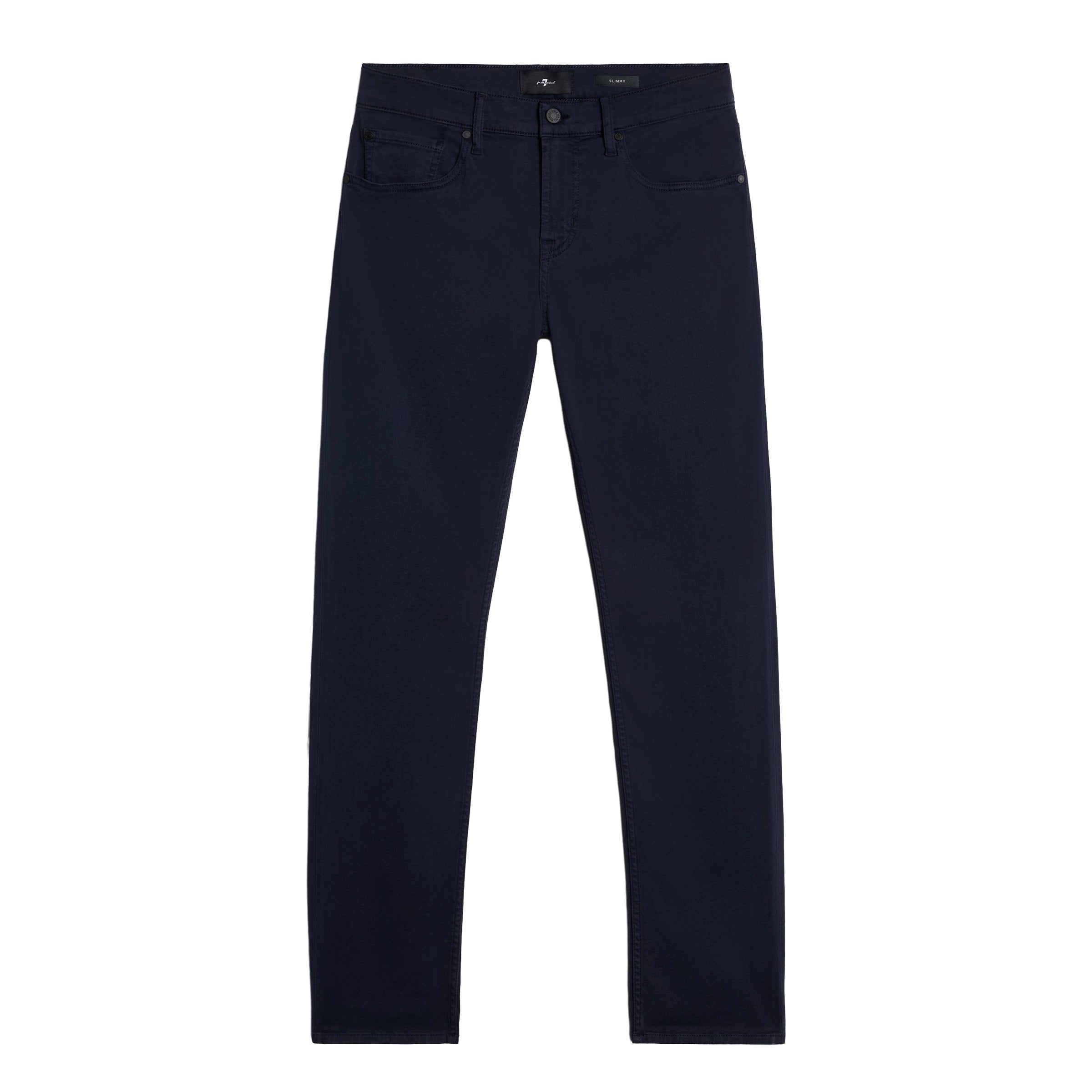 7 For All Mankind - Navy Slimmy Luxe Performance Sateen Jeans JEANS 7 For All Mankind