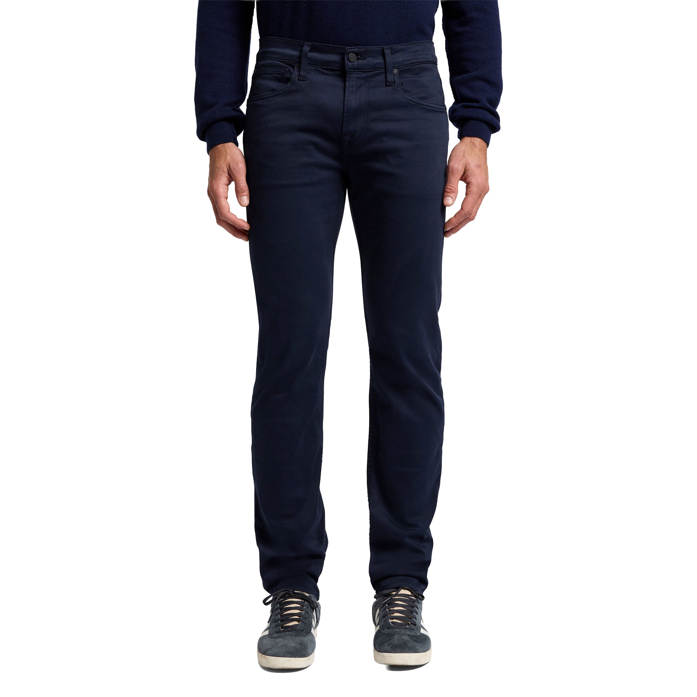 7 For All Mankind - Navy Slimmy Luxe Performance Sateen Jeans JEANS 7 For All Mankind