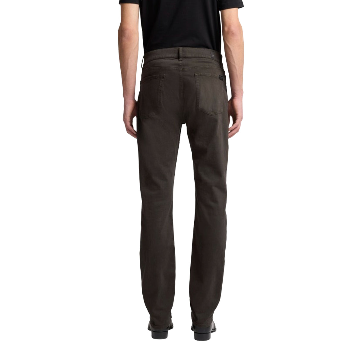 7 For All Mankind - Dark Olive Green Slimmy Melange Twill Jeans JEANS 7 For All Mankind