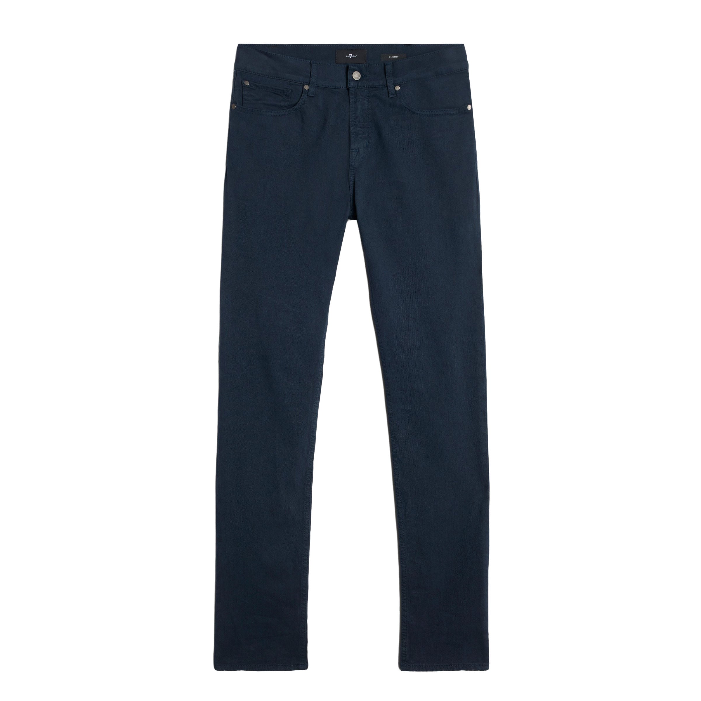 7 For All Mankind - Blue Slimmy Melange Twill Slim Jeans JEANS 7 For All Mankind