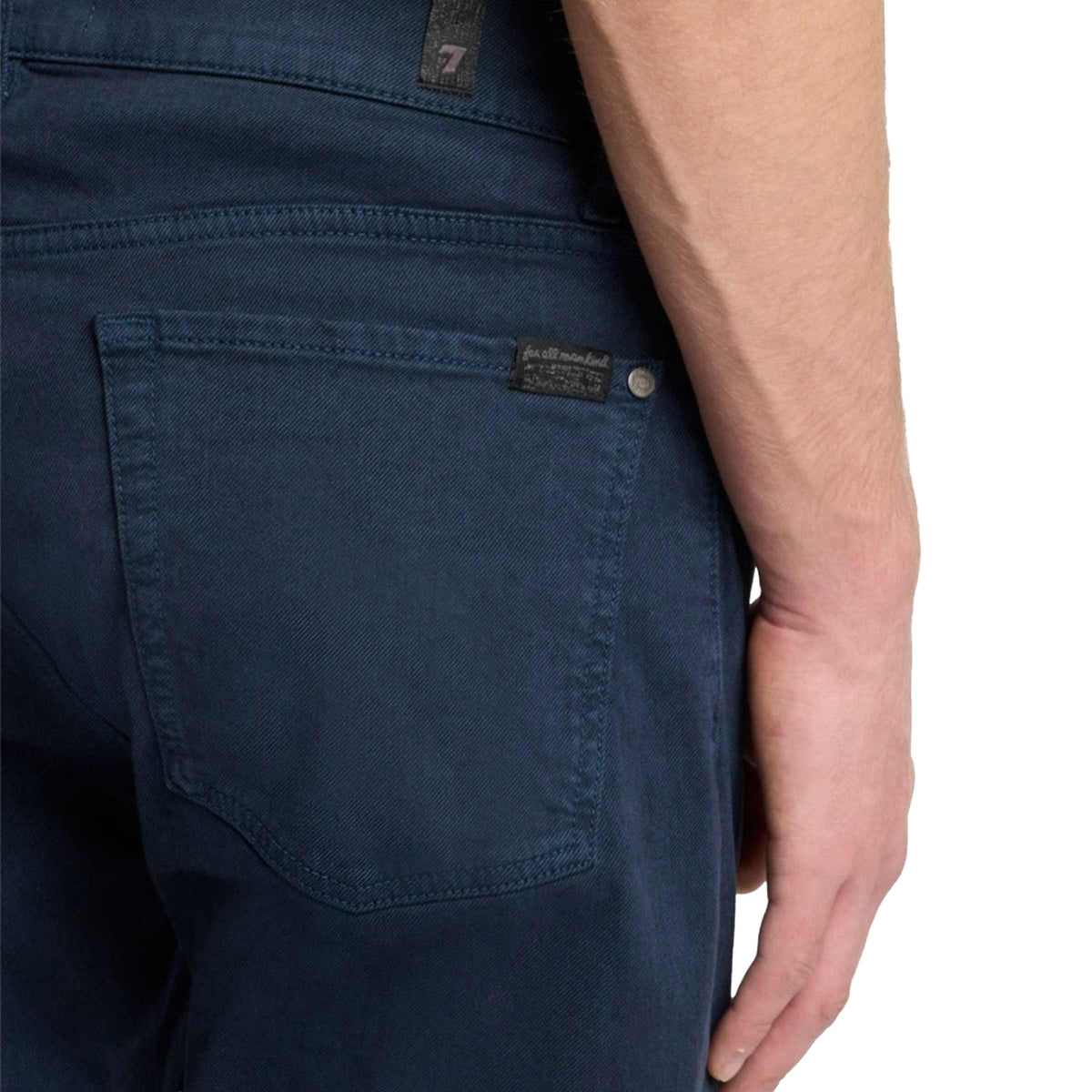 7 For All Mankind - Blue Slimmy Melange Twill Slim Jeans JEANS 7 For All Mankind