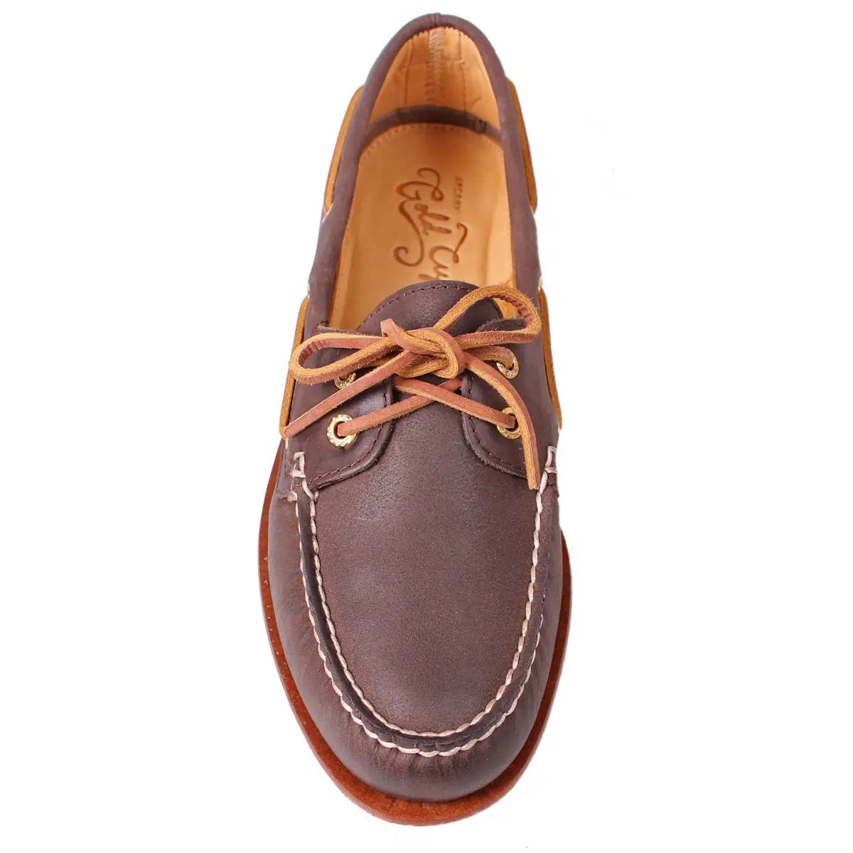 Brown Leather Gold Cup Boat Shoe Robert Old – Robert Old Co