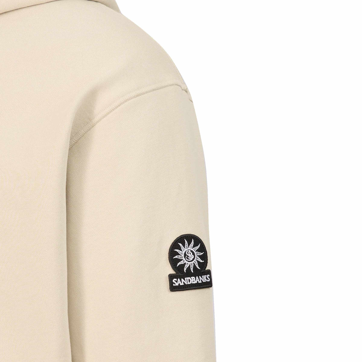 Sandbanks - Stone Badge Cotton Hoodie SWEATS Sandbanks