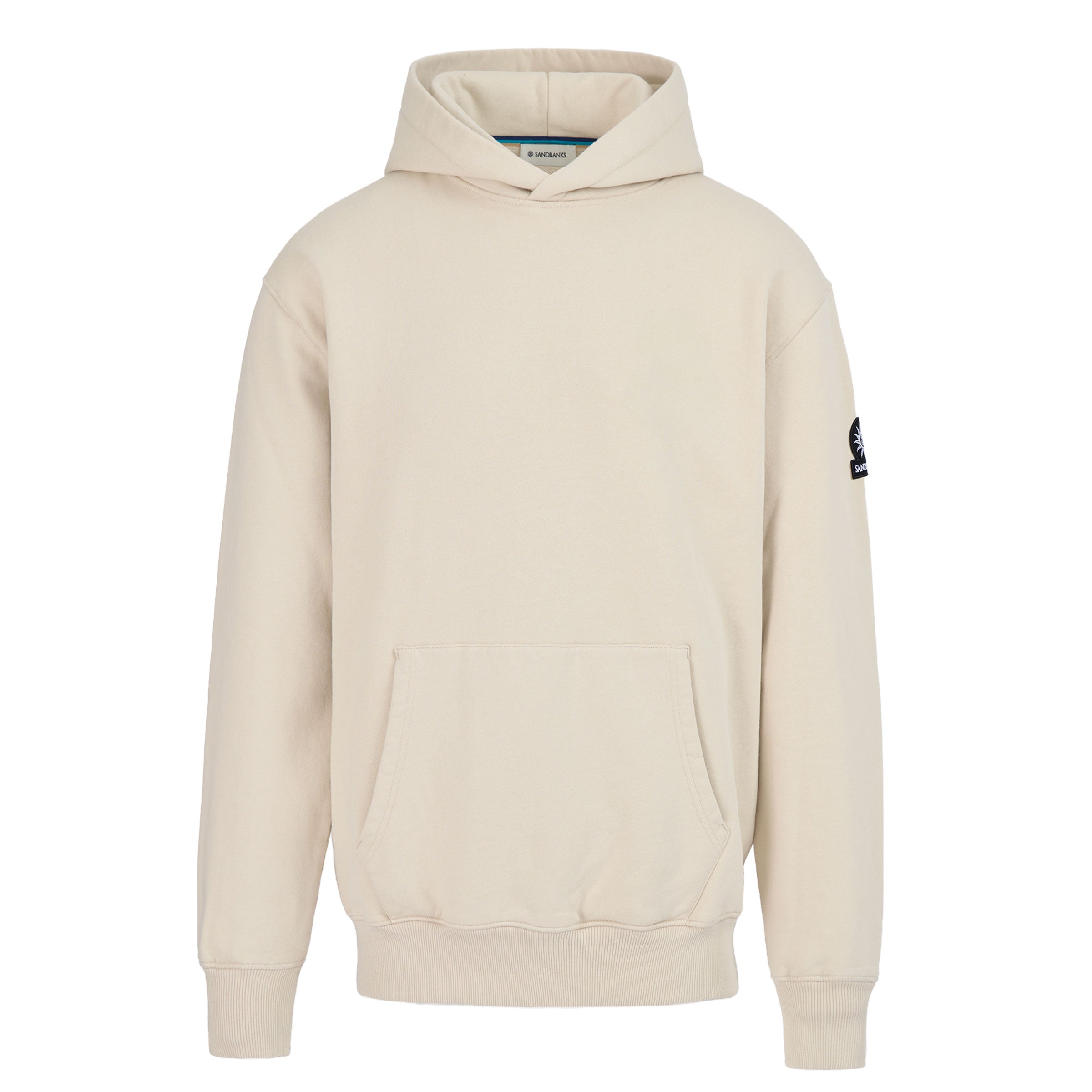 Sandbanks - Stone Badge Cotton Hoodie SWEATS Sandbanks