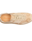 Santoni - Sand Double Buckle Oly Suede Sneaker